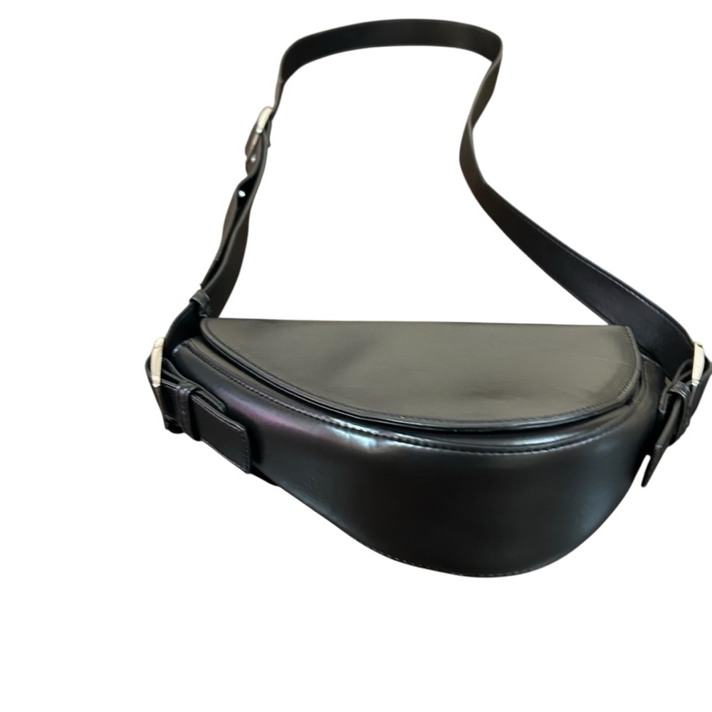 NEW Madison West Black Crossbody Bag Faux Leather career casual everyday wear.
